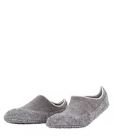 Kapcie damskie - FALKE Kobiety Kapcie Cosyshoe Invisible W HP Wełna Merynosa z wypustkami na podeszwie 1 Para, Szary (Light Grey 3400), 39-40 - miniaturka - grafika 1