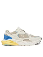 Buty dla chłopców - Calvin Klein Jeans Sneakersy V3X9-83006-1697A702 Écru - miniaturka - grafika 1