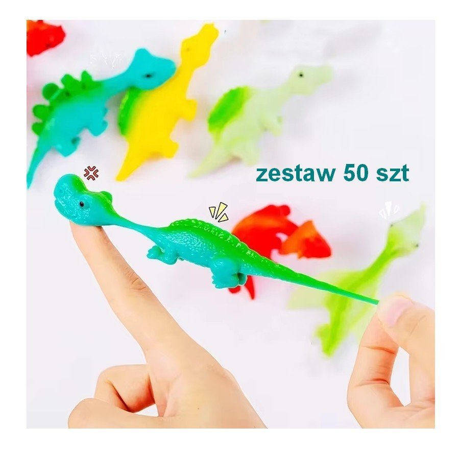 Katapulta wystrzeliwane Dinozaury 50 sztuk zabawne dinozaury