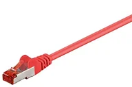 Patchcordy - MicroConnect RJ-45/RJ-45 kat.6 S/FTP Czerwony 1m SSTP601R - miniaturka - grafika 1