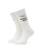 Skarpetki męskie - Aeronautica Militare Skarpety Wysokie Męskie 251CZ010L499 Biały - miniaturka - grafika 1