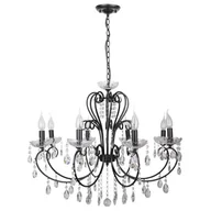 Lampy sufitowe - Czarna lampa wisząca glamour - 4X K163 K6-W44 - miniaturka - grafika 1