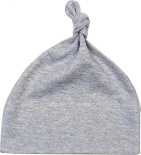 Babybugz BZ15 Baby 1 Knot Hat - Czapka dziecięca - 100% bawełna - Kolor: Heather Grey Melange - Rozmiar: One Size - Czapki dla dzieci - miniaturka - grafika 1