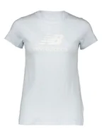 Koszulki i topy damskie - New Balance Koszulka "Essentials" w kolorze błękitnym - miniaturka - grafika 1