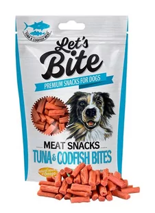 Brit Let's Bite Meat Snacks Tuna & Codfish Bites 80g - Przysmaki dla psów - miniaturka - grafika 1