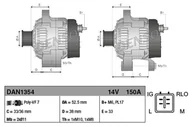 Alternatory - Alternator Denso DAN1354 - miniaturka - grafika 1