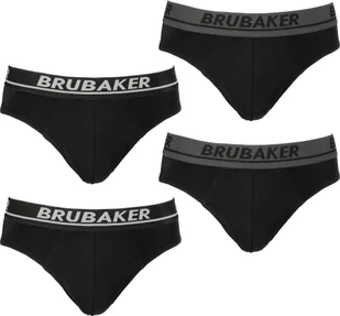 Majtki męskie Brubaker 4-pack - Wygodne spodnie męskie z elastycznym pasem - Elastyczna bielizna w jednolitym kolorze wykonana z bawełny i Lycry® - Majtki męskie - miniaturka - grafika 1