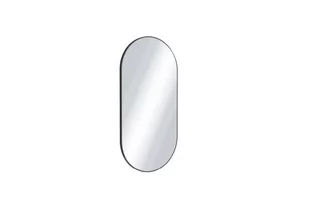 Revia lustro owalne 100x50 czarny mat - Grzejniki łazienkowe - miniaturka - grafika 1