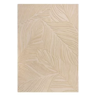 Beżowy dywan wełniany Flair Rugs Lino Leaf, 160x230 cm - Dywany - miniaturka - grafika 1