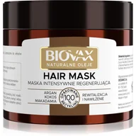 Maski do włosów - Lbiotica Biovax intensywnie regenerująca maseczka Argan Makadamia Kokos 250 ml - miniaturka - grafika 1