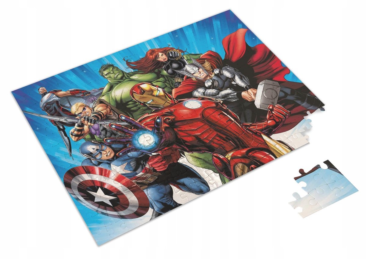 PUZZLE Bohaterowie Avengers Marvel + IMIĘ Pudełko 120 el. #5