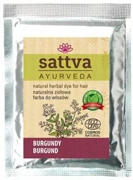 Henna Burgundy, Naturalna Farba do Włosów, Sattva, 10g - Farby do włosów i szampony koloryzujące Henna Burgundy, Naturalna Farba do Włosów, Sattva, 10g - Farby do włosów i szampony koloryzujące - miniaturka - grafika 1
