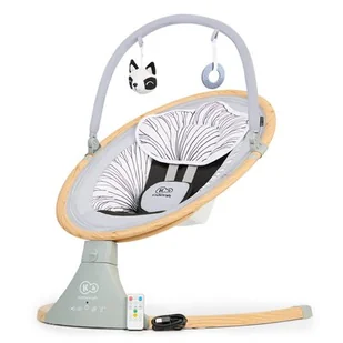 KinderKraft Lumi Wooden Leżaczek Bujaczek 2W1 - Leżaczki i huśtawki - miniaturka - grafika 1