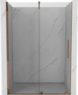Ścianki i drzwi prysznicowe - Mexen Velar drzwi prysznicowe rozsuwane 160 cm, transparent, różowe złoto - 871-160-000-01-60 - miniaturka - grafika 1