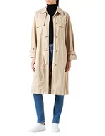 Płaszcze damskie - s.Oliver Women's 120.12.202.16.151.2109988 płaszcz z długim rękawem, luźny krój, beżowy, 36 - miniaturka - grafika 1