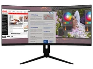 Monitory - PEAQ PMO G342-CWQK 34" UWQHD VA Czarny - miniaturka - grafika 1