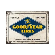 Dekoracje domu - Art Nostalgic 14370 Goodyear logo White | retro Magnet | Magnes na lodówkę | Vintage | 6 x 8 cm 14370 - miniaturka - grafika 1
