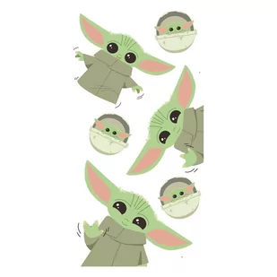 Bawełniany ręcznik dziecięcy 70x140 cm Star Wars Baby Yoda – Jerry Fabrics - Ręczniki - miniaturka - grafika 1
