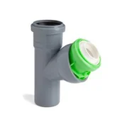 Łączniki, trójniki, kształtki - TRÓJNIK NASTAWNY REDUKCYJNY 50/32/45-88ST , SZARO-ZIELONY - miniaturka - grafika 1