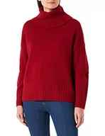 Swetry damskie - United Colors of Benetton Damska koszulka rowerowa M/L 1244d2015 sweter, Red Cardinal 38p, XS - miniaturka - grafika 1