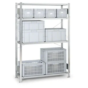 META Regał półkowy CLIP, 200 kg, 2000x1500x600 mm, podstawowy 185239 - Szafy i regały magazynowe - miniaturka - grafika 1