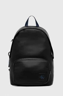 Calvin Klein Jeans plecak męski kolor czarny duży gładki - Plecaki - miniaturka - grafika 1