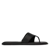 Klapki i japonki damskie - Japonki Calvin Klein Leather Toe Post Sandals HW0HW02866 Czarny - miniaturka - grafika 1