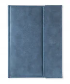 Planery - Notes książkowy zapinany B5 niebieski NUBUK - miniaturka - grafika 1