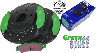Przednie klocki GreenStuff + NAWIERCANE NACINANE tarcze hamulcowe 330mm EBC seria GD Chevrolet Tahoe 2009- - Tarcze hamulcowe - miniaturka - grafika 12