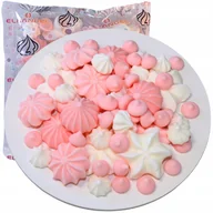 Dodatki do ciast w proszku - Posypka ozdoby na tort bezy dekoracje urodzinowe kolorowe beziki mix 50g - miniaturka - grafika 1