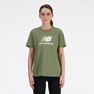 Koszulki i topy damskie - Koszulka damska New Balance WT41502DEK  zielona - miniaturka - grafika 1