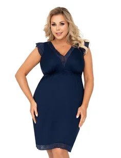 Koszulka Vera Plus Dark Blue Granatowy (Rozmiar 50) - Bielizna nocna - miniaturka - grafika 1