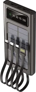 Powerbank 2GO 2GO Powerbank Solar 10000mAh mit LED Taschenlampe schwarz - Powerbanki - miniaturka - grafika 1