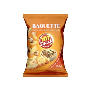 Sucharki oryginalny o smaku grzybów w śmietanie "BAGUETTE" 60g - Chipsy Sucharki oryginalny o smaku grzybów w śmietanie "BAGUETTE" 60g - Chipsy - miniaturka - grafika 1