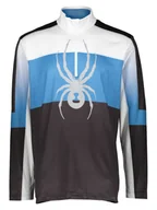 Koszulki sportowe męskie - SPYDER Koszulka funkcyjna "Podium" w kolorze granatowo-niebiesko-białym - miniaturka - grafika 1