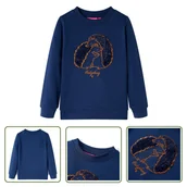 Bluzy dla dziewczynek - Bluza dziecięca - granatowa - 116 - Bluza Dziecięca - miniaturka - grafika 1