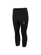 Spodnie sportowe damskie - 4F Legginsy funkcyjne w kolorze czarnym - miniaturka - grafika 1