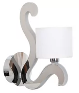 Lampy ścienne - Candellux Kinkiet LAMPA ścienna AMBROSIA 21-33864 metalowa OPRAWA abażurowa chro - miniaturka - grafika 1