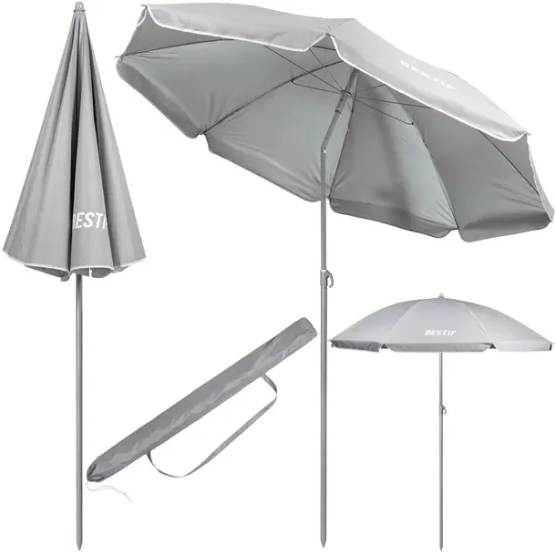 Duży Parasol Plażowy Ogrodowy Bestif Łamany Na Plażę 1,8m 180cm