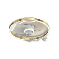 Wentylatory sufitowe - Wentylator sufitowy z oświetleniem, ściemnialny LED, nowoczesny design, A, bezstopniowe ściemnianie - miniaturka - grafika 1