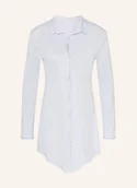 Bielizna nocna - Hanro Koszula Nocna Cotton Deluxe blau - miniaturka - grafika 1