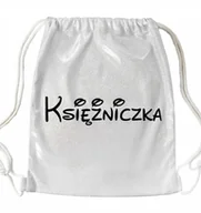 Plecaki worki - WOREK PLECAK Brokatowy Srebrny Na Prezent Dla Dziewczynki KSIĘŻNICZKA - miniaturka - grafika 1