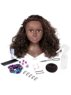 Zabawy w naśladowanie dorosłych - Smoby Głowa do stylizacji włosów "My Beauty" w kolorze brązowym - 3+ - miniaturka - grafika 1