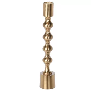 Świecznik złoty w stylu glamour 23 cm - Lampiony i znicze - miniaturka - grafika 1