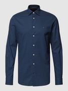 Koszule męskie - Koszula biznesowa o kroju regular fit ze wzorem na całej powierzchni - miniaturka - grafika 1