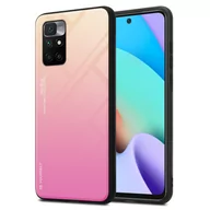 Etui i futerały do telefonów - Pokrowiec Do Xiaomi RedMi 10 4G Etui w ŻÓŁTO - RÓŻOWY TPU Obudowa Case Cover Plecki Ochronny Cadorabo - miniaturka - grafika 1