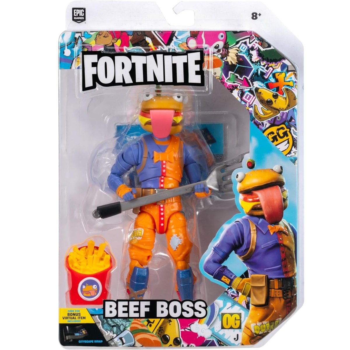 FORTNITE LEGENDARY SERIES JAZWARES RUCHOMA FIGURKA BOSS BURGER BEEF BOSS