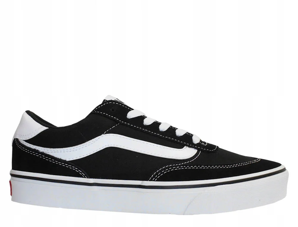 VANS BROOKLYN TRAMPKI MĘSKIE CZARNE SZNUROWANE ZE SKÓRĄ NISKIE 47 16PA