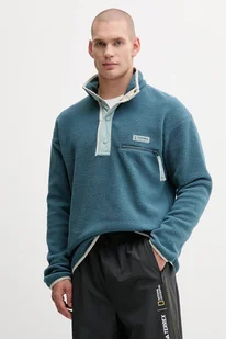 Columbia bluza sportowa Helvetia II kolor turkusowy gładka 2090891 - Bluzy męskie - miniaturka - grafika 1