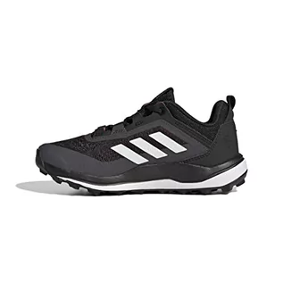 Buty dla chłopców - adidas Terrex Agravic Flow K dziecięce buty do biegania w terenie, uniseks, Core Black Crystal White Solar Red, 28.5 EU - grafika 1